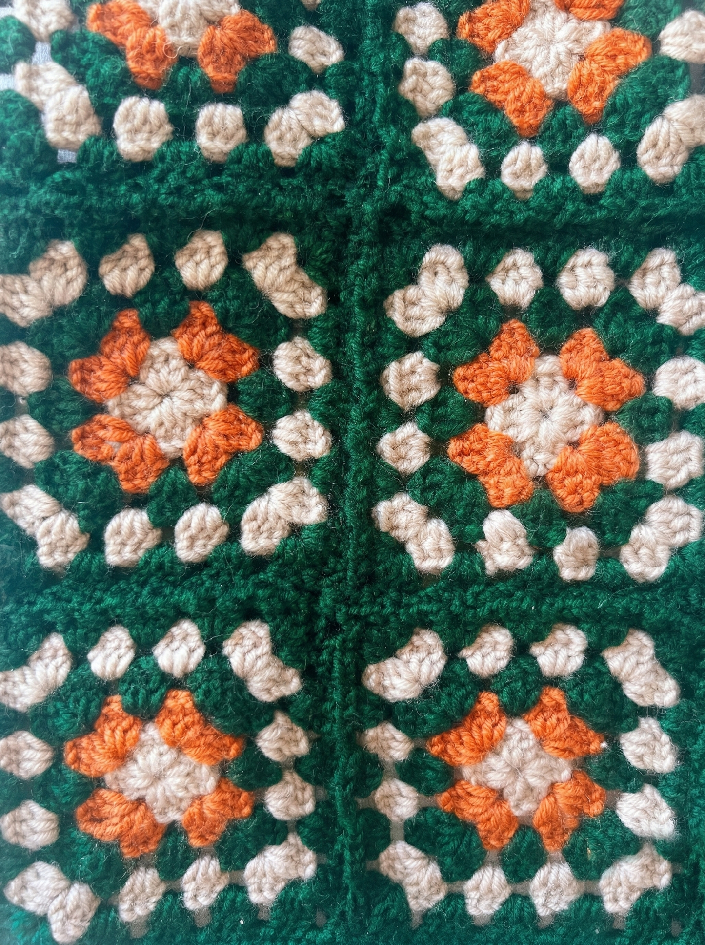 Hand-Crocheted Granny Square Dog Sweater, 100% Merino Wool, Boho Pet Clothes
