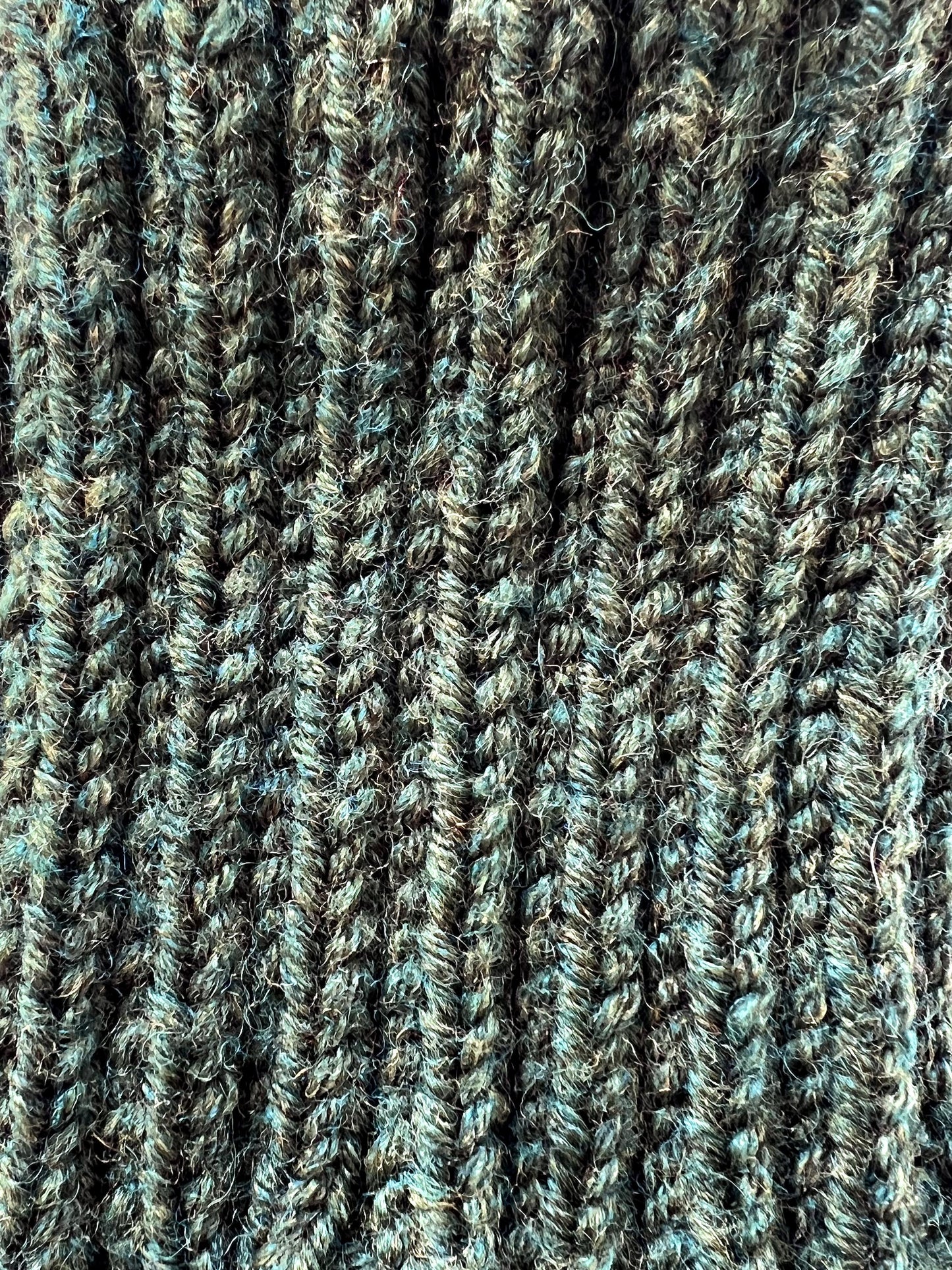 Forest Green Cable-Knit Dog Sweater - 100% Luxury Superwash Merino Wool