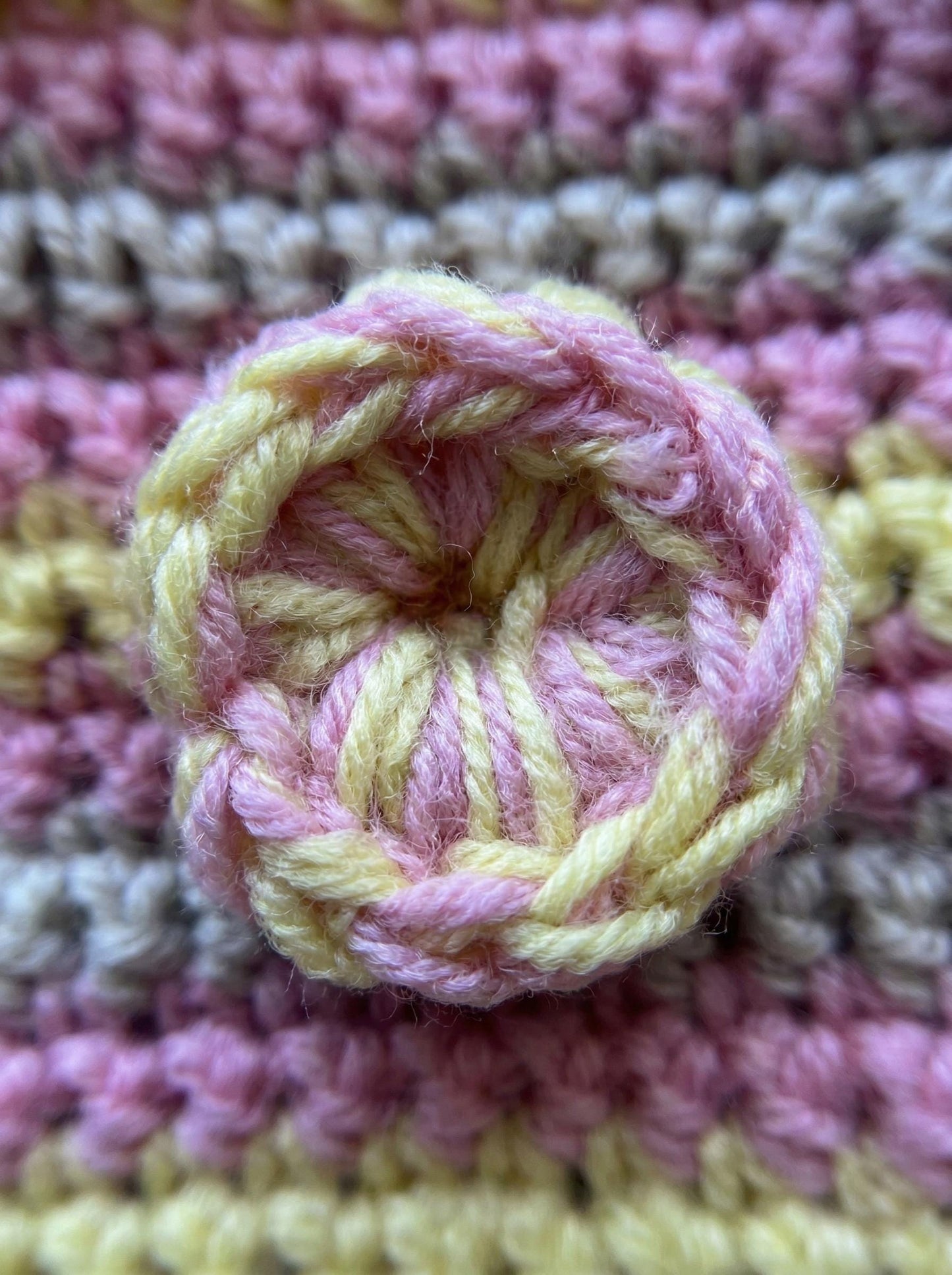 Hand-Crocheted Merino Wool Dog Sweater – Pastel Stripes, Easter Outfit