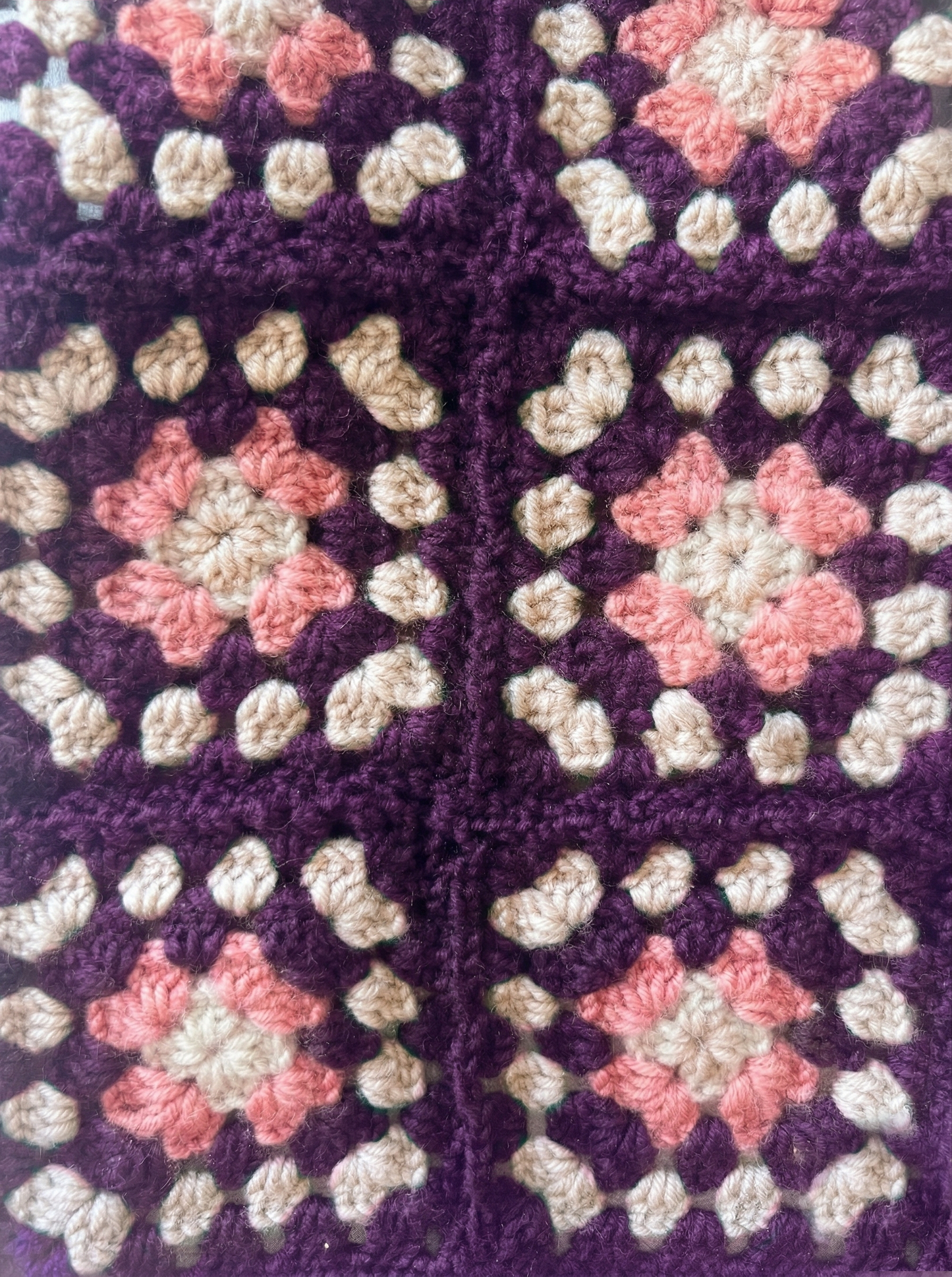 Hand-Crocheted Granny Square Dog Sweater, 100% Merino Wool, Boho Pet Clothes